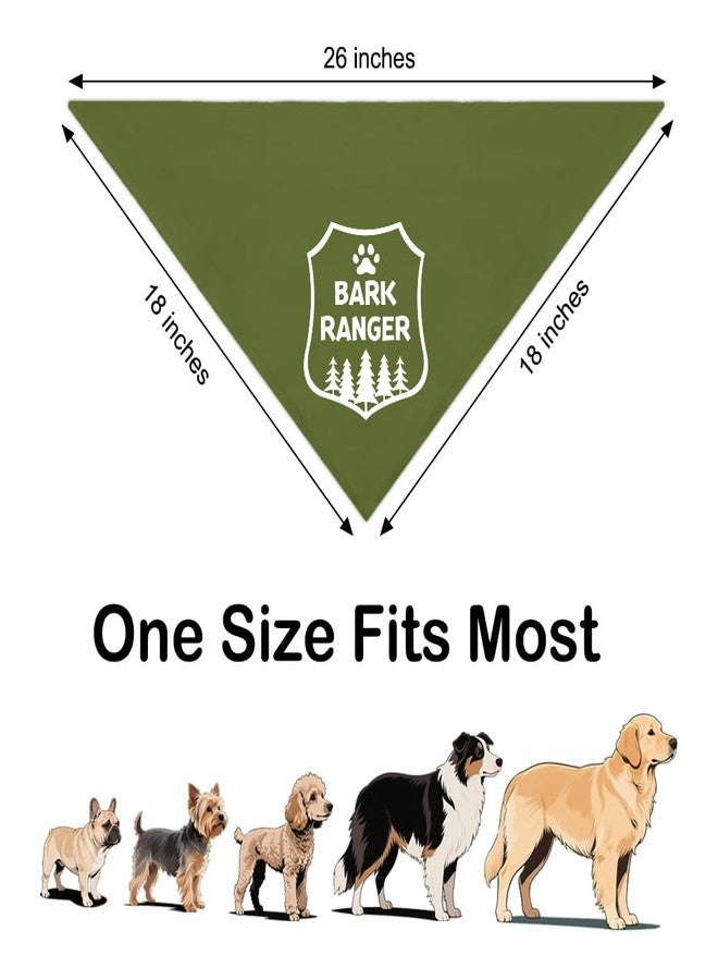 ZBBFSCSB Funny Outdoor Dog Bandana, Puppy Scarf Photo Prop for Outdoor Adventure Hiking Camping Mountain, Gifts for Ranger (Forest) - Image 2